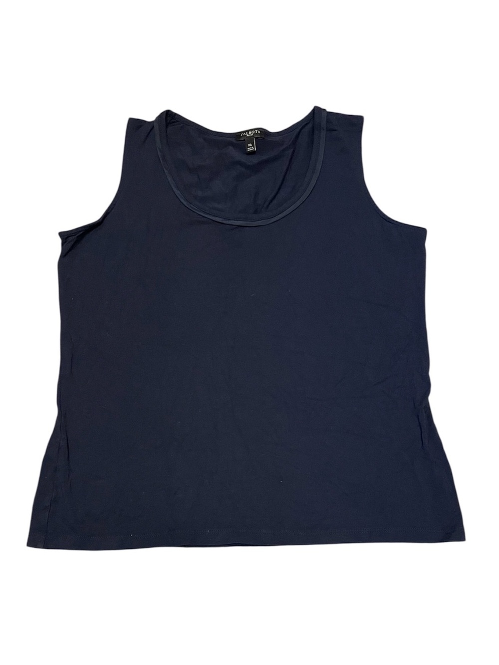 Talbots Navy Sleeveless Scoop Neck Tank Top